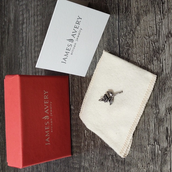 James Avery Sterling Silver Rose Pendant - Picture 1 of 6